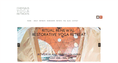 Desktop Screenshot of chrysalisyogainfo.com